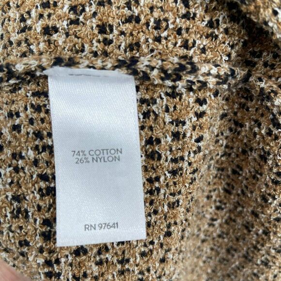 J. Jill Butterscotch Tweed Front Pocket Sleeveless Shift Sweater Dress Small P - Picture 14 of 15